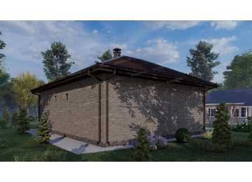Проект бани с площадью до 100 кв м - P241