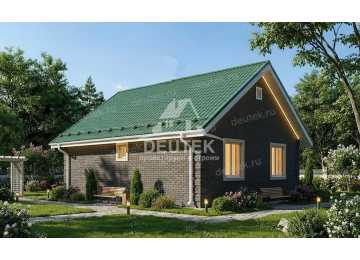 Проект жилого одноэтажного дома с площадью до 100 кв м - LK-283
