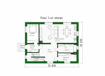 Проект жилого трехэтажного дома с площадью до 300 кв.м. - P271