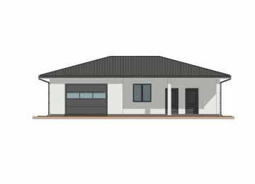 Проект одноместного гаража с мастерской и хозблоком - P243