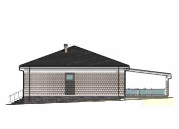 Проект одноэтажного дуплекса с площадью до 250 кв м - P250