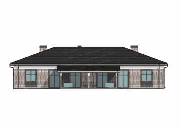 Проект одноэтажного дуплекса с площадью до 250 кв м - P250