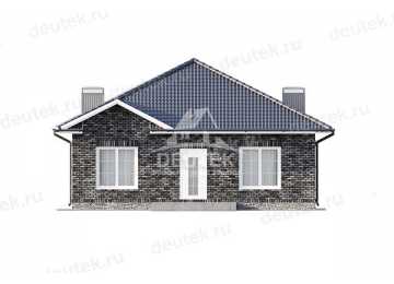 Проект жилого одноэтажного дома из газобетонных блоков - LK-261