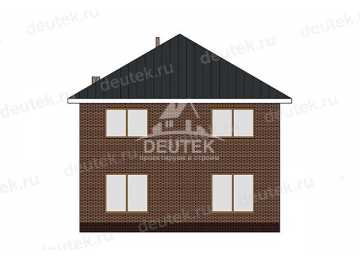 Проект дачного двухэтажного дома из газобетона - LK-370