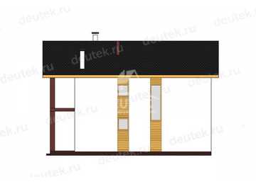 Проект стильного двухэтажного дома с большими окнами - LK-389